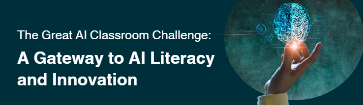 The Great AI Classroom Challenge is an unparalleled opportunity to integrate AI education into your classroom, tackle real-world issues, and win impressive prizes and recognition! Learn more here: tiesteach.org/wp-content/upl…