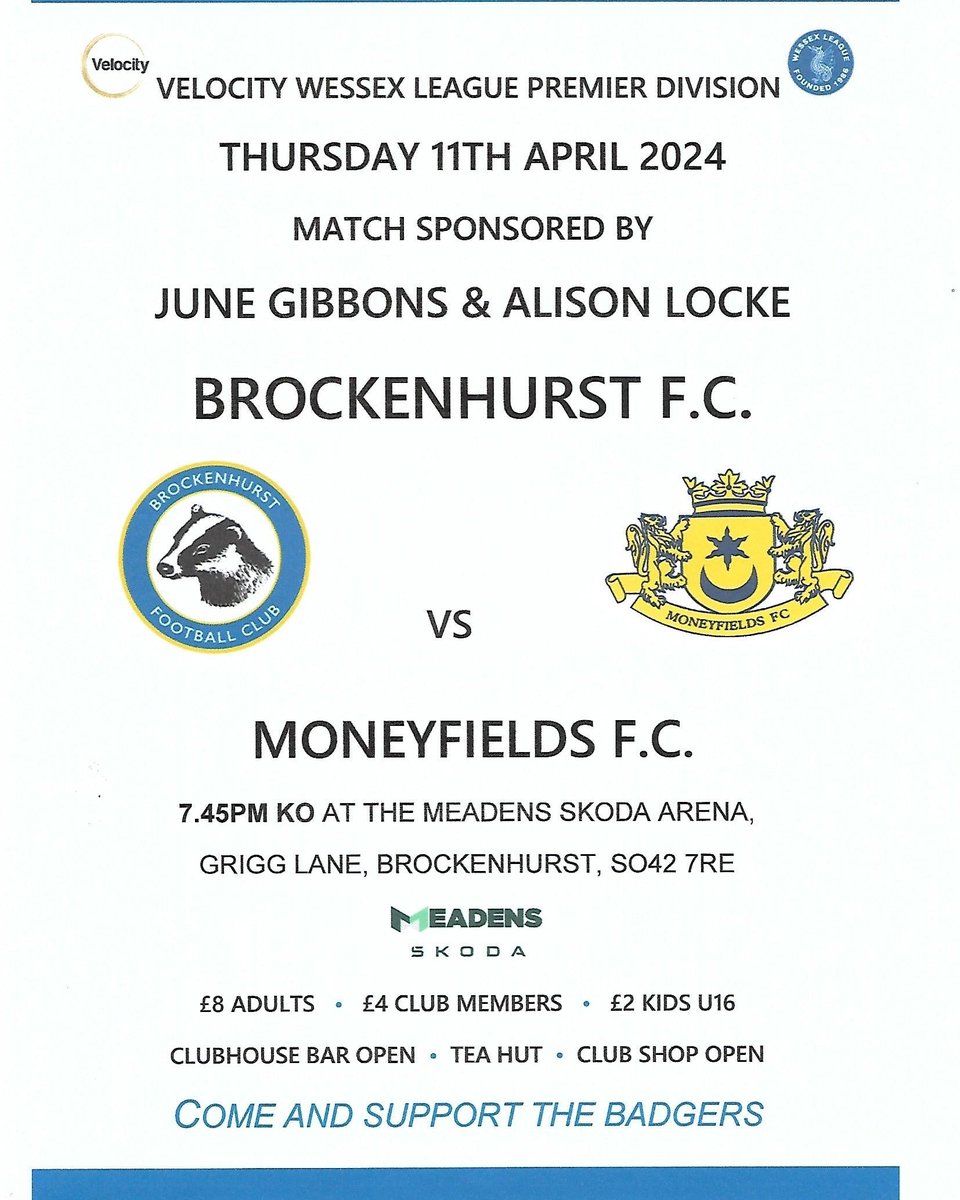 SUPPORT TO THE GEE FAMILY

We will be donating 25% of the Match Proceeds from Tonight's Match with <a href="/MONEYFIELDSFC/">Moneyfields FC</a> to the Gee Family to support Graeme's wife Sarah and his two young sons

We will also be bringing round a bucket during the match if anyone can give a donation too🙏