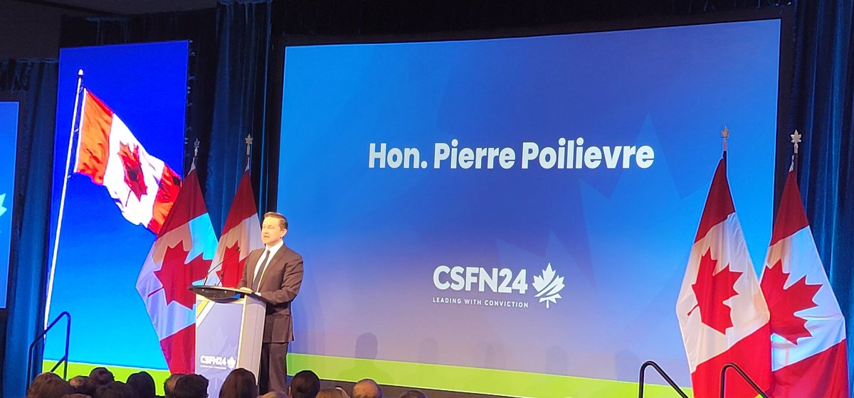 mikehmartens's tweet image. Amazing to be back in Ottawa at #csfn24. @PierrePoilievre is rocking the house!