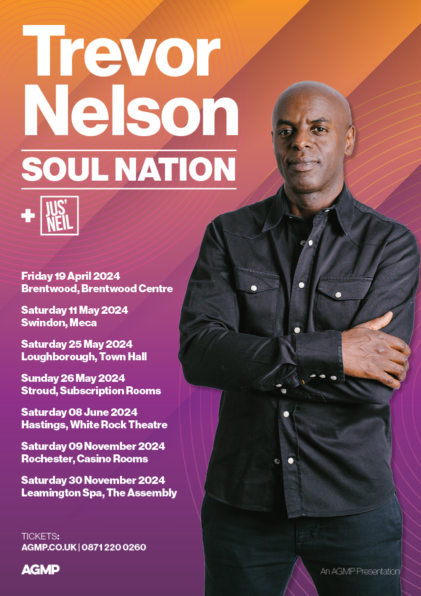 2024 Upcoming #UK Tour: @DJTrevorNelson brings his 'Soul Nation' tour to a venue near you, throughout 2024 he will play a nice selection of venues in #England. Tickets are available From: AGMP.co.uk or by phoning: 0871 220 0260. @agmpconcerts #Soul #Dance #House