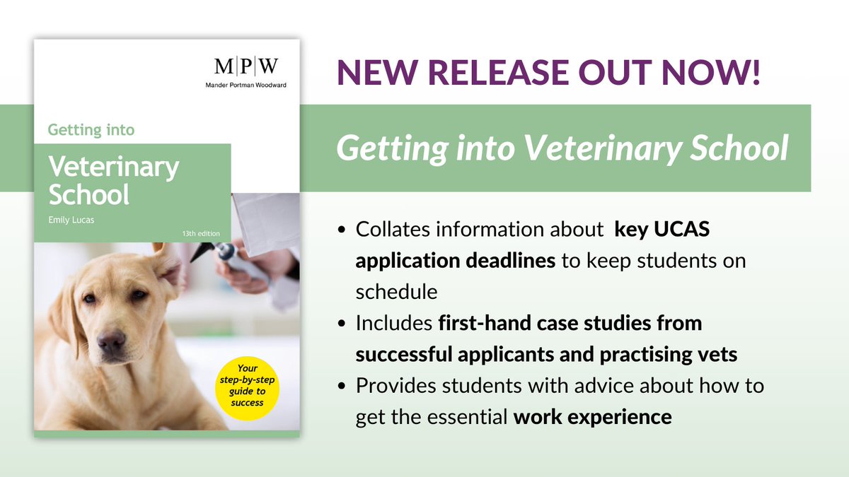 📢Careers Leaders! Equip your students with the knowledge they need to stand out in the competition for vet school uni admissions. 'Getting into Veterinary School' provides key guidance and expertise for aspiring vets. #UCAS #UniApplication Buy now-> amazon.co.uk/Getting-Veteri…