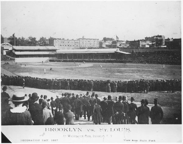 buff.ly/3TXBUXw #OTD birth of #SamWinslow--a fine day to recall the 1884 #HarvardYale #baseball game at Washington Park in #Brooklyn. In the stands--a scholar whose gift for transforming pathos into poetry would create #CaseyattheBat @thorn_john @k72ndst @ClaytonTrutor