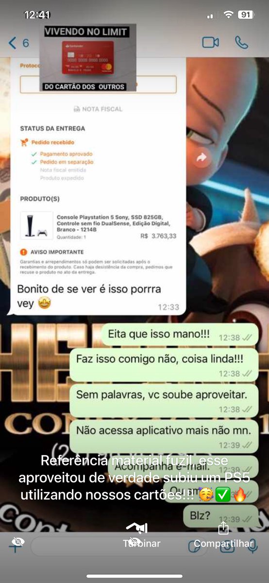 Quando c tem qualidade o resultado é esse aí, cliente subiu um PS5 utilizando nossos cartões! Aqui é qualidade e referência, trabalhamos com grupo de clientes para sua confiança, vem!!! ✅🔛🔥 Link do meu grupo: chat.whatsapp.com/HkaG9T2OpWIKiF…