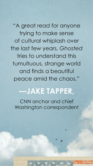 Oh my gosh, did I mention that @jaketapper graciously endorsed my book GHOSTED? Check it out! (Pre-orders are so important! Place your oder here for next WEEK's debut -- EEEEK: shorturl.at/bklzH)