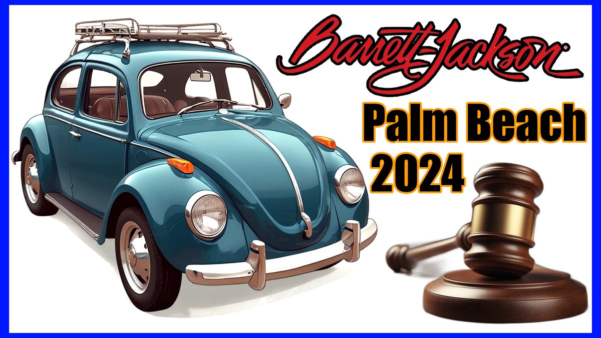 Happy Thursday Volks!  Just made a video Preview on the list of Classic VWs that are crossing the Barrett Jackson Collector Car Auction Next Week in Palm Beach FL.  youtu.be/9gxy40TNt58

#vw #vwbeetle #vwcarauction #barrettjackson #VWforsale #vwbug #classicvw