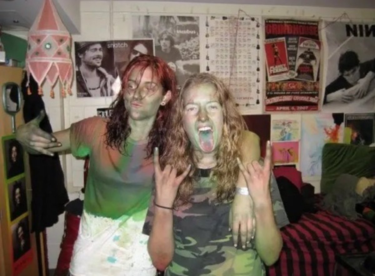 Just feel the need to share this photo circa 2007 of my college bestie and me after seeing Gwar