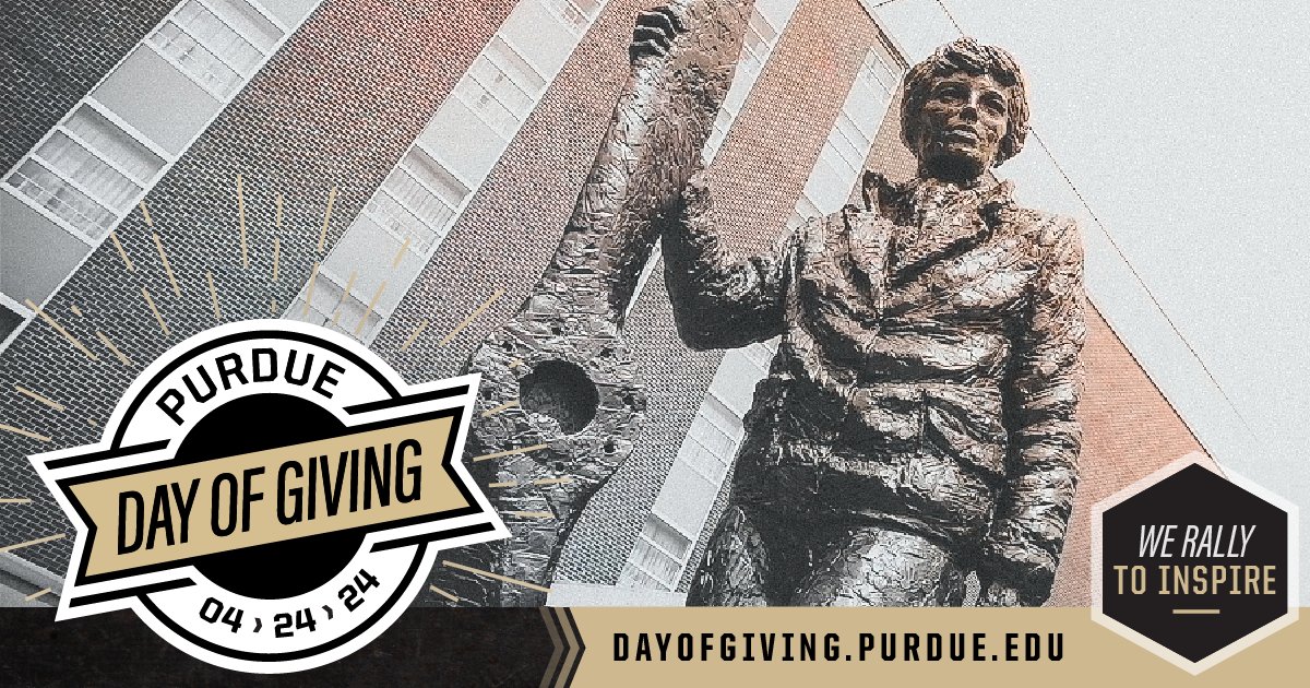 ✨ We rally to inspire ✨ Amelia Earhart’s tenure at #Purdue was short, but her legacy of encouraging #Boilermakers to follow their passions has endured for generations. As we look forward to #PurdueDayofGiving, let’s celebrate those who push students to explore the world.