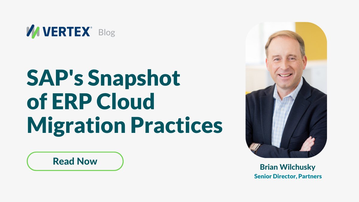 Get the latest insights around @SAP's S/4HANA migration drivers, strategies & practices in this blog from our Director of Global SAP Partnership, @BWilchusky. Click here: vrtx.tax/Afhu50Re8nB