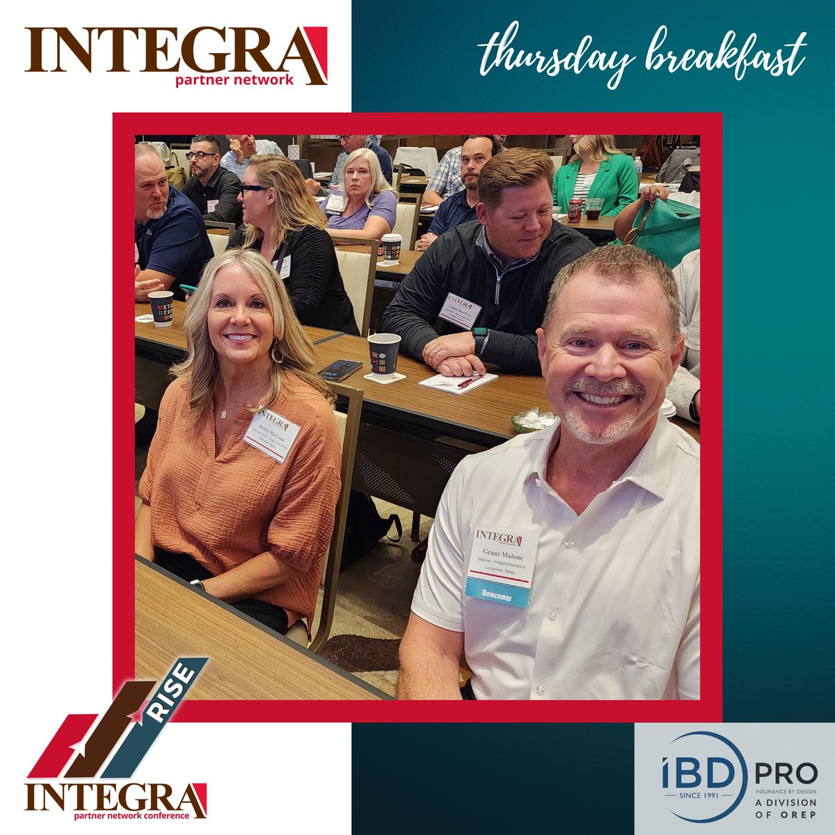 Thank you to IBD Pro, a Division of OREP for being a Gold Sponsor of the Integra Partner Network Conference and fueling our networking breakfast this morning.

#insuranceagent #insuranceagent #independentagency #independentagent #integrainspires #findyourway #agencygroup