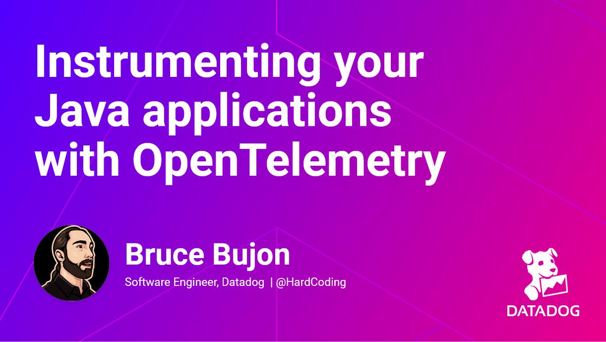Je serai Jeudi prochain à @DevoxxFR pour présenter comment instrumenter vos applications #Java ☕ grace à #OpenTelemetry! Venez nombreux 👋
devoxx.fr/schedule/talk/…
#devoxxfr #observability