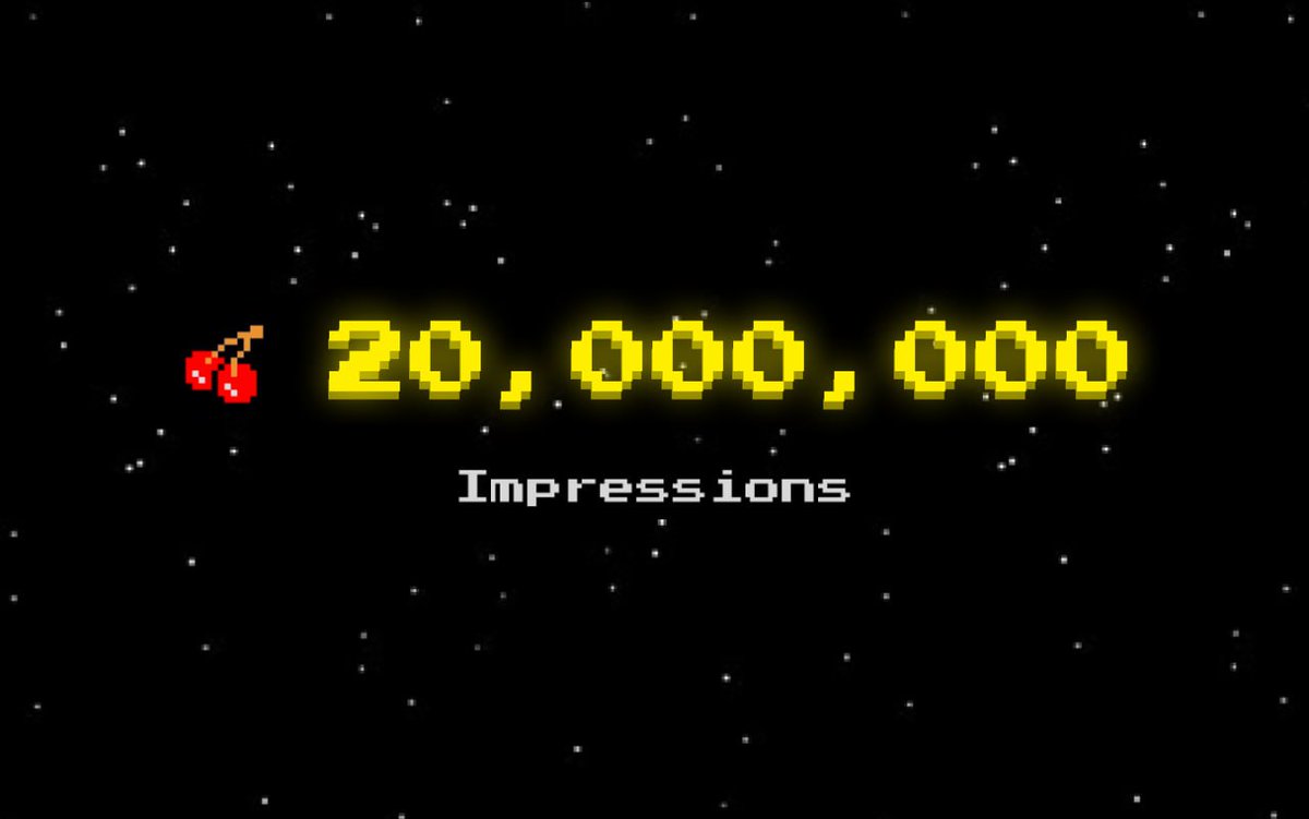 PacMoon creators have now generated over 20M impressions.

We are the community coin of Blast.
