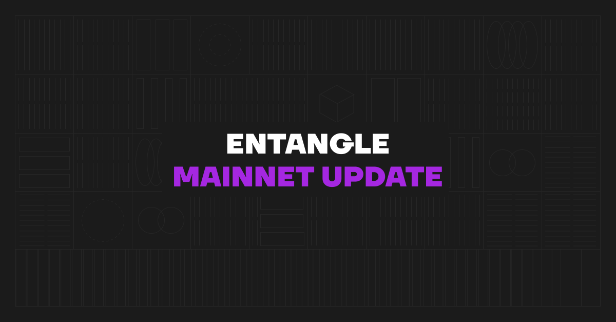 Entangle is going live on mainnet April 24th. Products include: - Photon Messaging - Entangle Blockchain - Entangle Hub Explorer - e-Bridge for NGL May 7th: External Transmitter Agents will be onboarded. Staking will go live alongside the Entangle Point System.