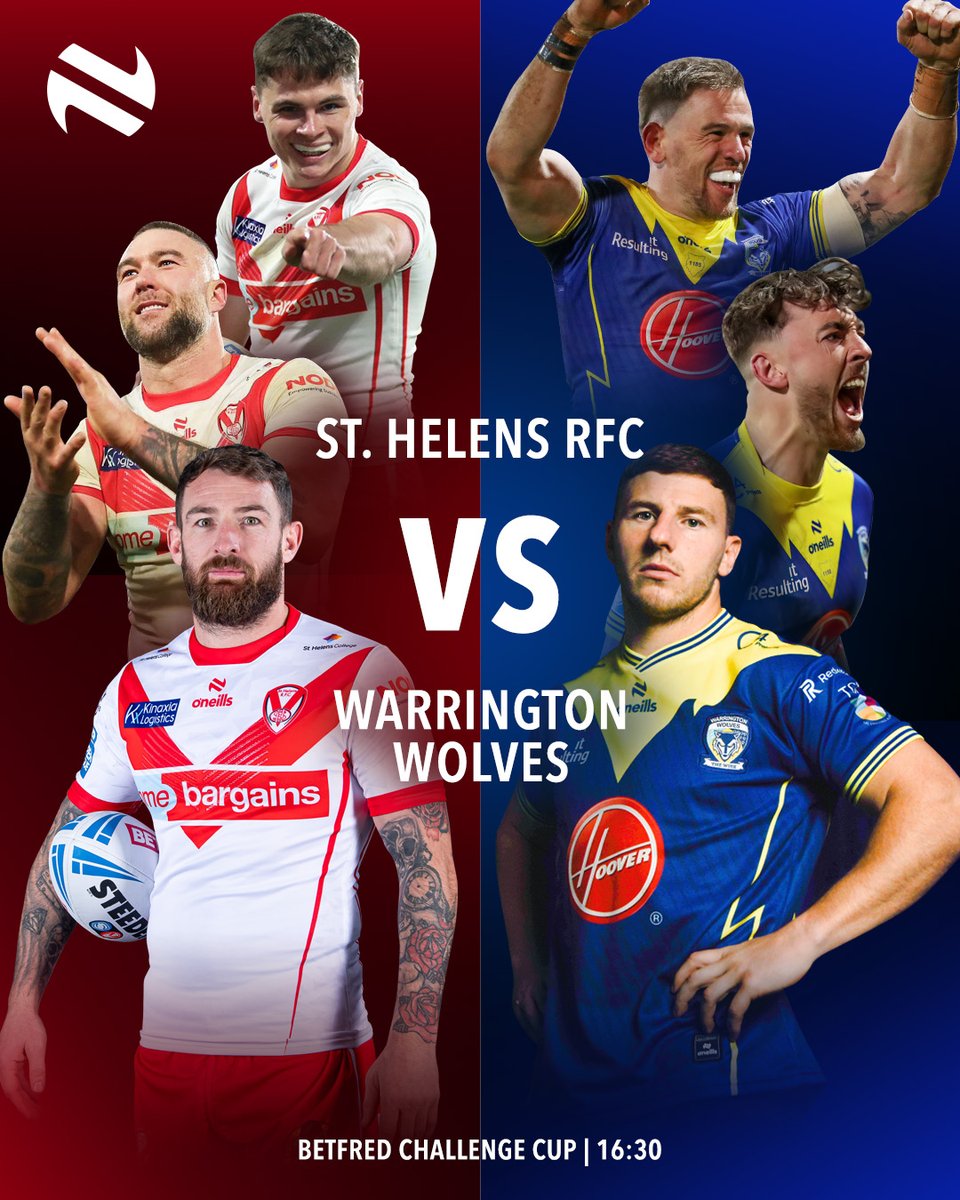 Clash of the O’Neills! 🏉 Our partners @Saints1890 and @WarringtonRLFC go head to head on Sunday in the @TheChallengeCup ! Good luck to both our teams👏