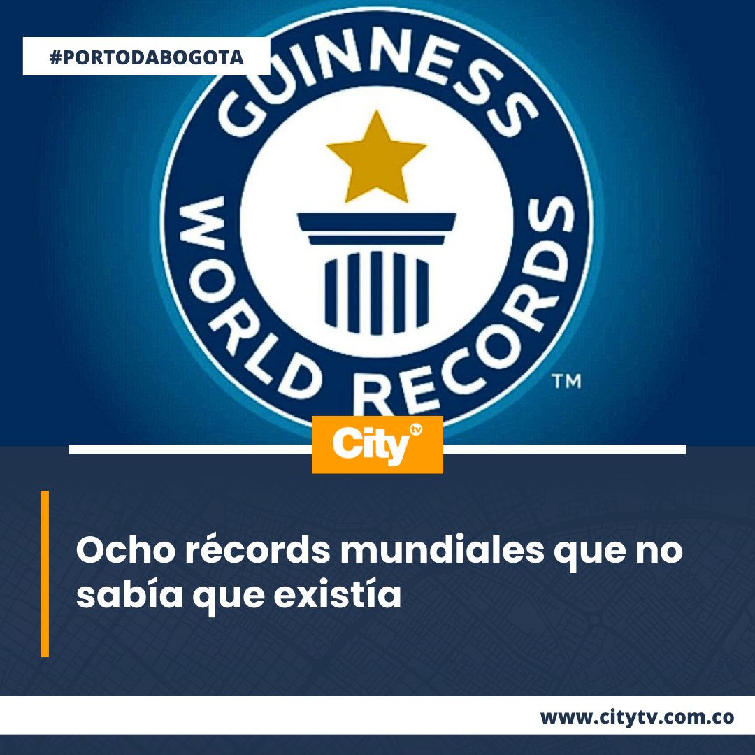 #Noticia | 🏆🏅Los Récords Guinness incluyen una amplia gama de récords mundiales e inusuales que resaltan la diversidad de los logros humanos. Estos son algunos ejemplos 👇 citytv.eltiempo.com/noticias/cultu…