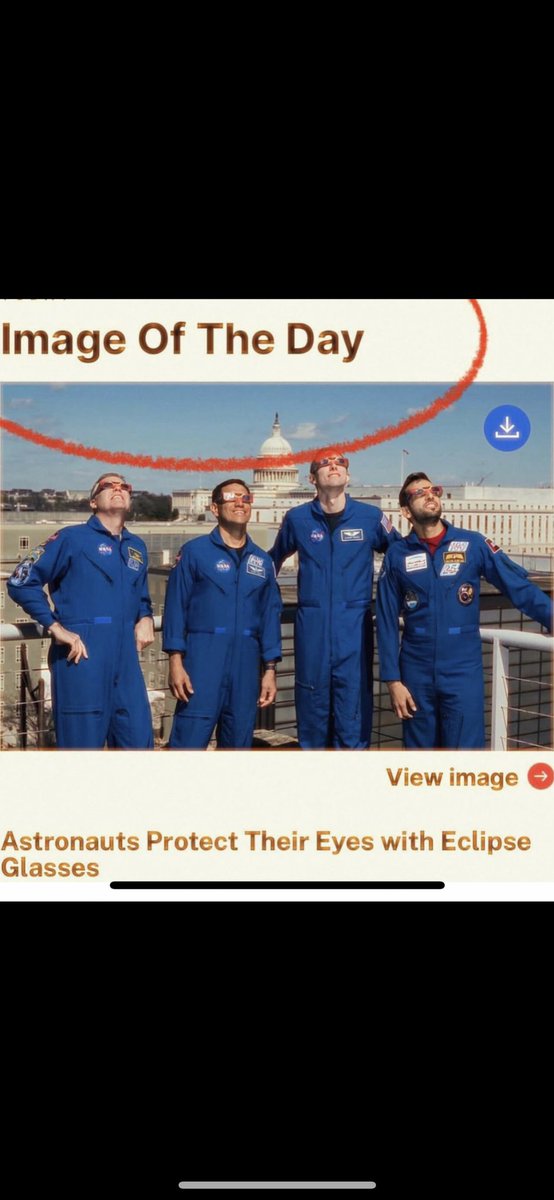🇺🇸 This was NASA’s ‘Image of the Day’ during the Solar Eclipse. Tax Payer funded NASA take Billions each year from the American Public & with all their satellites, ‘shuttles on the moon’ & the International Space Station this was the best picture they could come up with.…