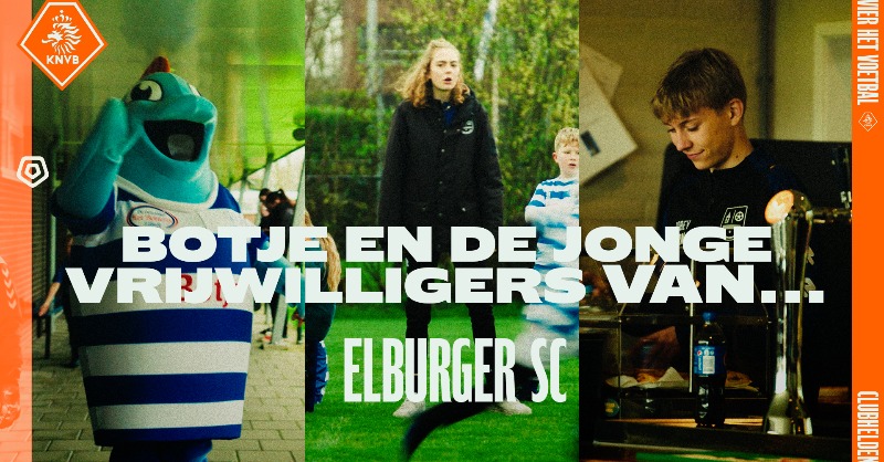 KNVB's tweet photo. Het geheime wapen van Elburger SC? 𝗕𝗢𝗧𝗝𝗘! 💙

Bekijk nu de nieuwe aflevering van #𝗖𝗹𝘂𝗯𝗵𝗲𝗹𝗱𝗲𝗻! ⬇️🙌

#VierHetVoetbal