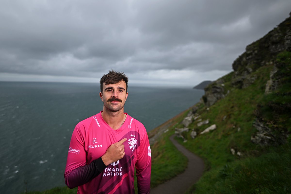 NEW: Officially unveiling the new Somerset @VitalityBlast bowling shirt for the 2024 season! 👊

🗺📌 Valley of the Rocks, Lynton and Lynmouth #OurRegionRises

#WeAreSomerset 
@ItsTradeNation  | @KukriSports
@GreenThumbLawns  | @mouldexltd 
@Dafabet