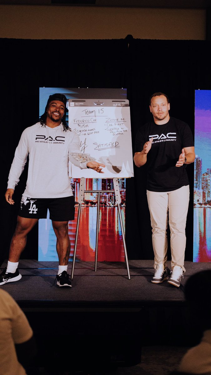 Life is a negotiation! One of our favorite sessions is when PAC members go through a hands on approach to negotiating deals. Pictured is Alec Ingold &amp; Corey Clement going to head to head on an important deal 🤝
-
PAC BUSINESS COMBINE
Tampa, FL
April 24th - 28th