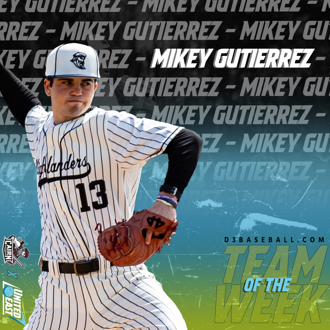 Mikey (CG)utierrez 💪⚾️ #RisingUnited #d3baseball

Congrats to Cairn's Gutierrez who was named to the D3baseball National Team of the Week after producing a CG one hitter against Rosemont!

READ: gounitedeast.com/news/2024/4/11…