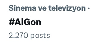 Öndeyiz.... (Bu tweeti atmasam ölürdüm evet ✅) #AlGon