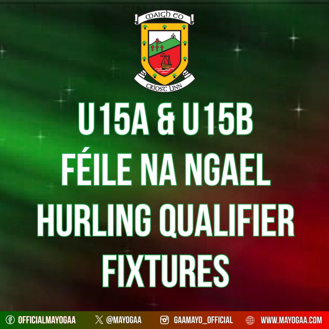 U15 Feile hurling fixtures Fixture info here ⬇️⬇️⬇️ mayogaa.com/2024/04/11/u15…