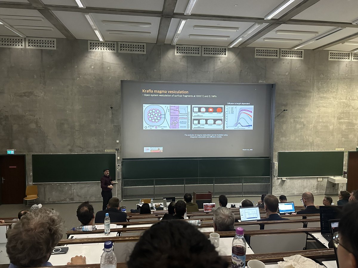 LMU Volcanology (@lmu_volc) on Twitter photo Wrapping up a fantastic day of magma-energy-science at the #KMTsymposium2024 our Yan Lavallée presents the state of the art on #magma vesiculation as part of his <a href="/ERC_Research/">European Research Council (ERC)</a> project MODERATE towards the goals of the <a href="/KMT_Project/">Krafla Magma Testbed (KMT)</a> Wrapping up a fantastic day of magma-energy-science at the #KMTsymposium2024 our Yan Lavallée presents the state of the art on #magma vesiculation as part of his <a href="/ERC_Research/">European Research Council (ERC)</a> project MODERATE towards the goals of the <a href="/KMT_Project/">Krafla Magma Testbed (KMT)</a>