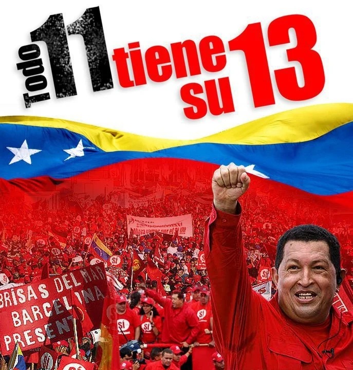 El 11 de abril de 2002 EE.UU llevó a cabo con la oligarquía venezolana un Golpe de Estado contra el Gobierno Democrático de la Revolución Bolivariana. Como venganza de la derrota, en 22 años el imperio la ha bloqueado, sancionado, difamado, atacado,... pero sigue resistiendo