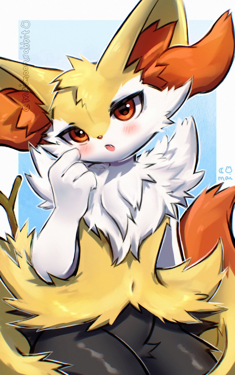 shy braixen 🔥✨ (old work from last year~)