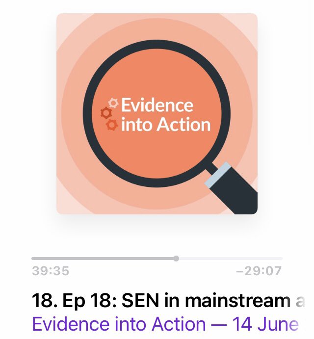 The hat-trick… A very helpful overview of the @EducEndowFoundn SEN support resources c/o @SENDMattersUK. Summary recommendations > educationendowmentfoundation.org.uk/education-evid… Listen to the podcast > podcasts.apple.com/gb/podcast/evi… Worth a listen @SBCEducation1 @SBCProfLearning 🎧