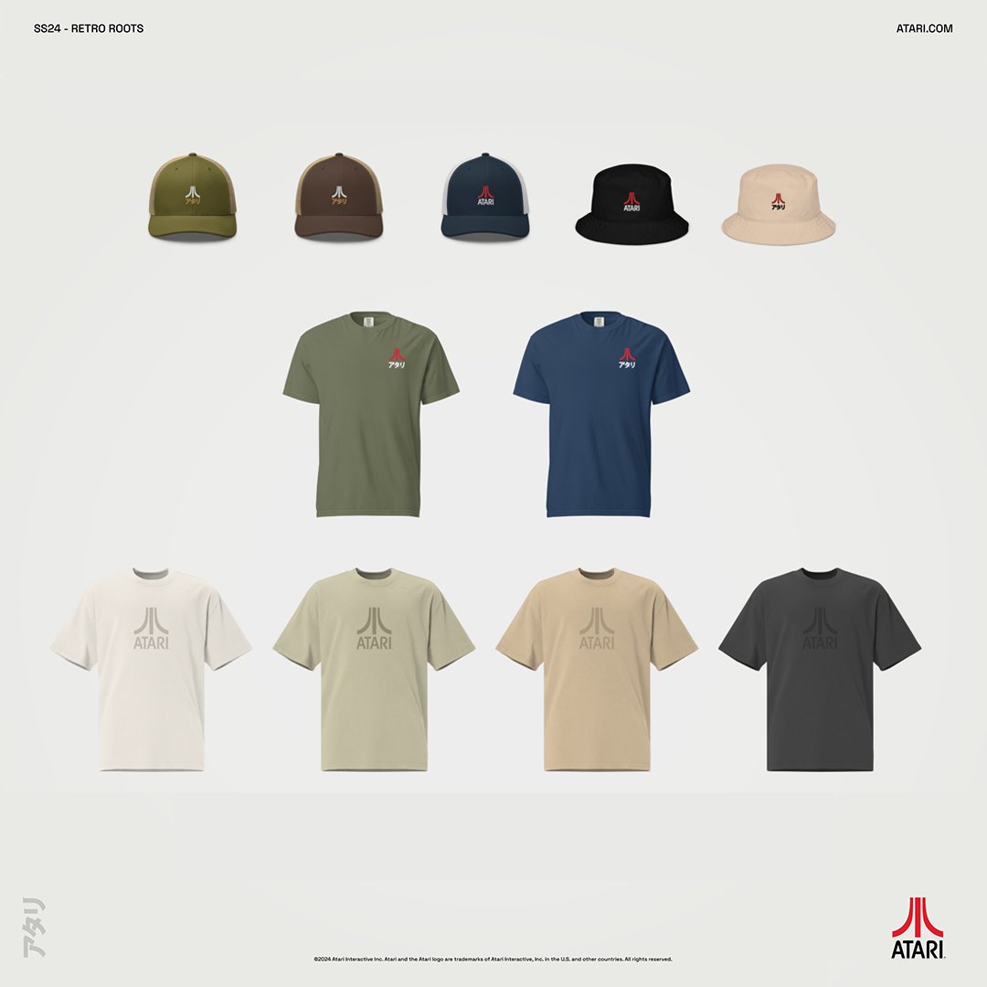 These earth-toned essentials just got added to our Spring-Summer apparel collection. link.atari.com/retro-roots