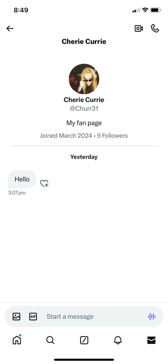 Pretty bold when you get a message from an impersonator. Please don’t follow this person. I’ve turned them in once already and it’s a hassle. Report, block please. 🍒💣❤️🫵