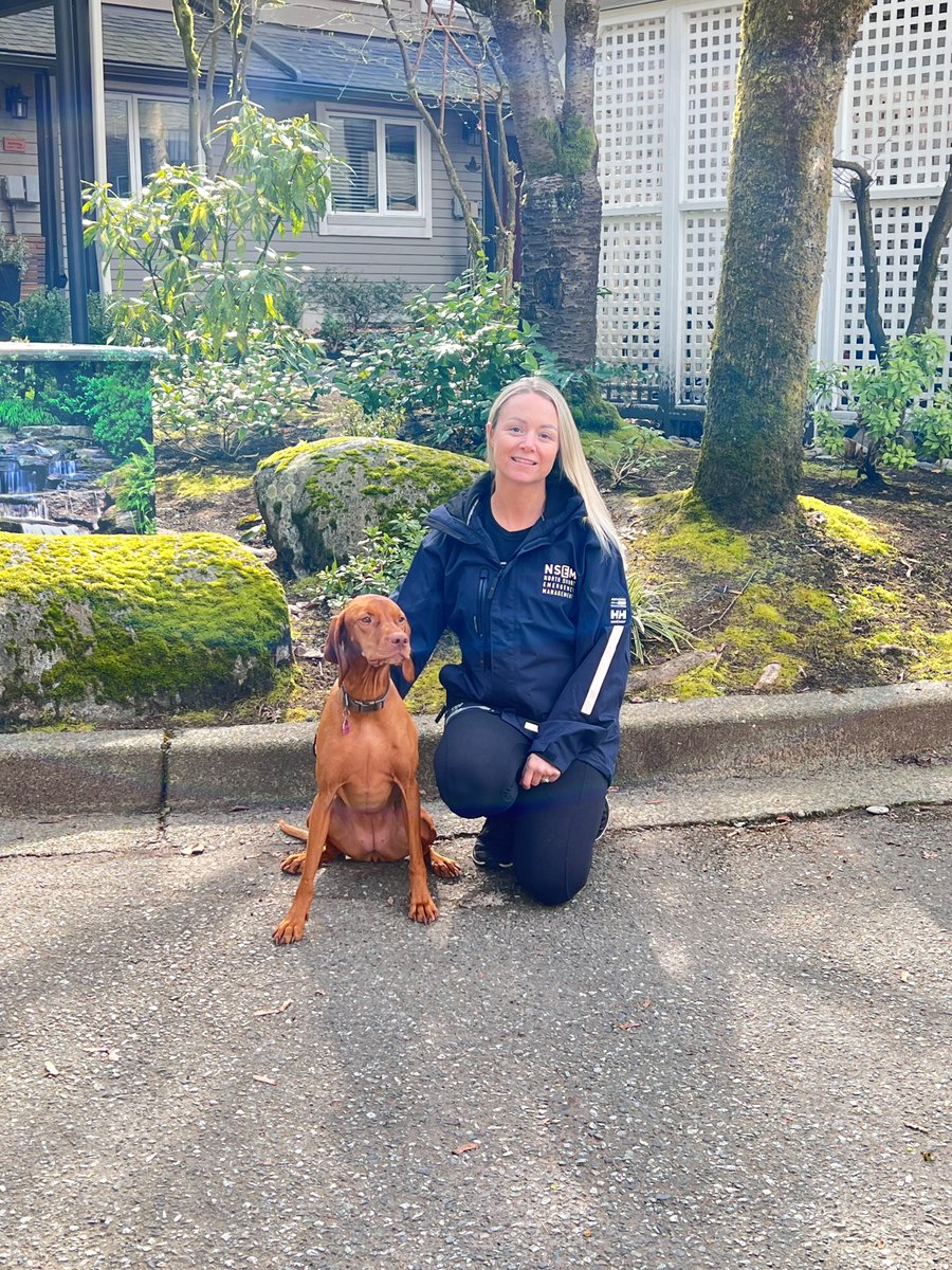 Pets are an important part of the family, so don't forget to include a pet emergency plan and pet emergency kit in your overall emergency preparedness plan. Learn more at nsem.ca/get-prepared/a…. Happy #NationalPetDay2024! (Pictured here are NSEM staff Melissa and buddy Lucy.)