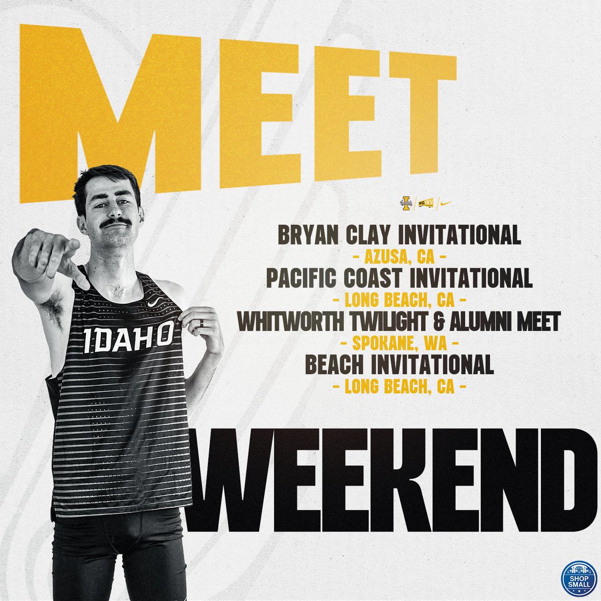 Action-packed weekend starts today! 🏃 The Bryan Clay, Pacific Coast, and Whitworth meets kickoff today while the Beach Invitational will start tomorrow. Stay tuned for updates! #GoVandals #BraveandBold #IdahoTrack