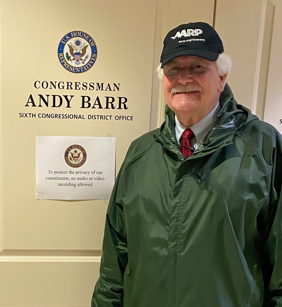 It’s always a pleasure meeting with @RepAndyBarr District Director Tatum Dale in Lexington. Thank you for talking about family caregiving, protecting Social Security, serving Veterans and great things @AARPKY volunteers do for our 75k members in #CD06. #AARPAdvocatesNationwide