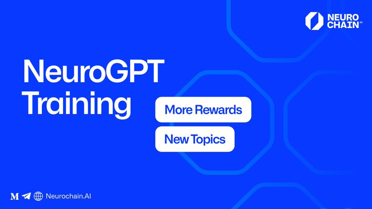 🔔 Exciting update on NeuroGPT training rewards and topics Now offering even more rewards: ✔️ 0.1 NCN for each approved Q&A ✔️ 0.08 NCN for validation Plus, new topics: Travel, Culture, Food, Sports, Pop Culture, Pets, and Cars. Don’t miss out - earn from training AI.