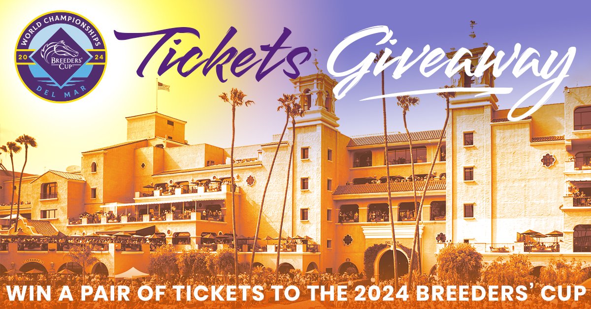 Have you entered to win tickets to #BC24?! Enter our presale contest today, and you could win two general admission tickets to the #BreedersCup: breederscup.com/contest