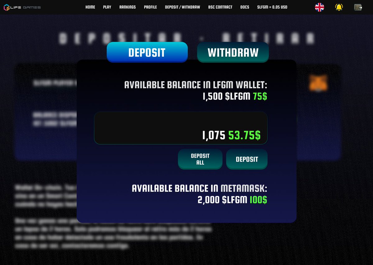 🚀 Howdy Community! 

🌐 Our platform is completly functional &amp; kicking with a Web3 connection system onboard! 

🎮 Currently rocking on <a href="/SkaleNetwork/">SKALE</a> Nebula Testnet

🪢 Our system is completly decentralized! 

🛠 We've crafted a smart contract to serve as your internal wallet on