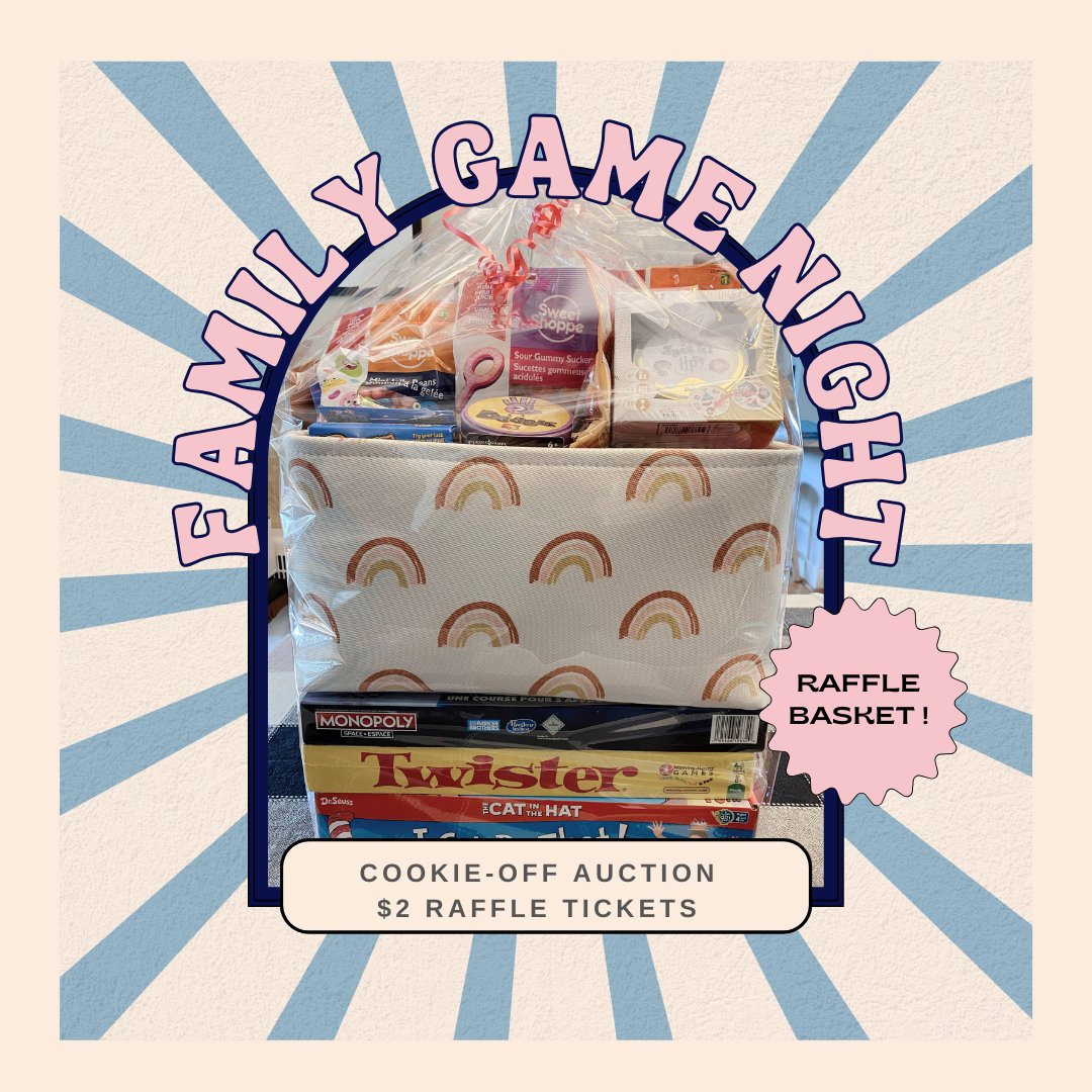 CulinaryCookOff's tweet image. Here’s an exciting sneak peek of the 8 beautiful baskets our Highlands School buddy classes created! For just a toonie-a-ticket, you can put-in-to-win! A special thank you to all of our families who contributed and to our PAC volunteers who put them together!