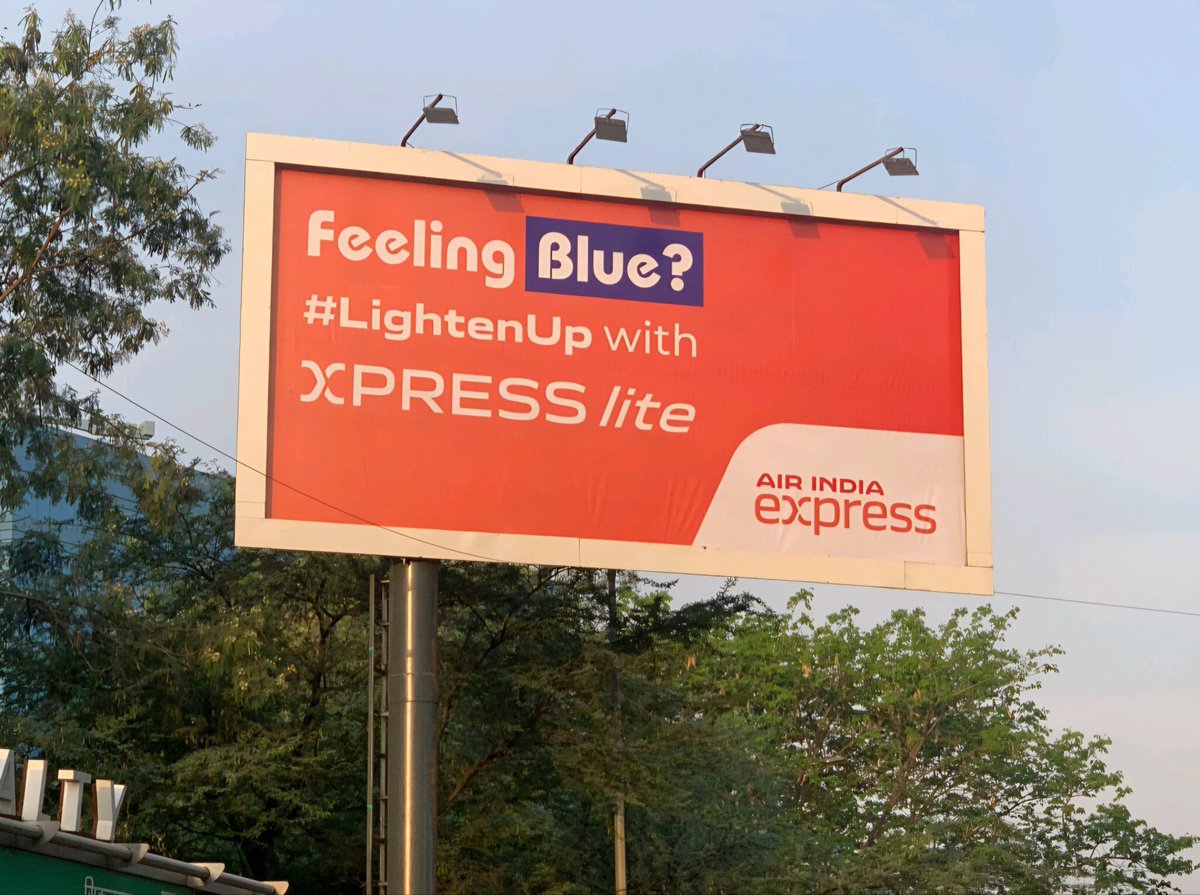 And @WeAreInterspace cracks it again !!! 
When the skies aren't big enough for them. But hey, no turbulence here, just friendly competition. Buckle up & enjoy the ride!  Over to #GoIndigo now. #brandwars #interspaceproud #newwork #ooh #airindiaexpresslite