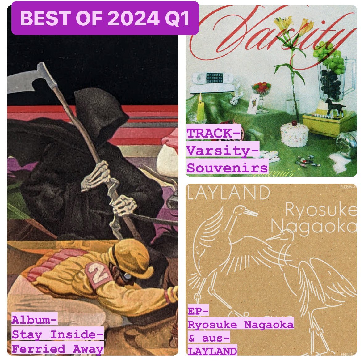 ALL of our BEST OF Q1 lists are up! see it all at⬇️ smallalbums.com