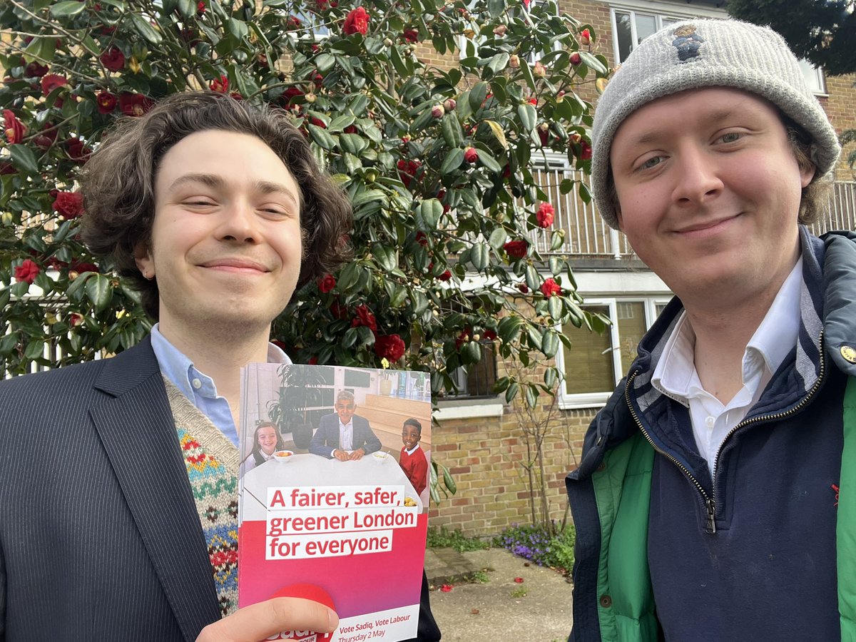 Just out campaigning for @SadiqKhan 💪🏻🌹