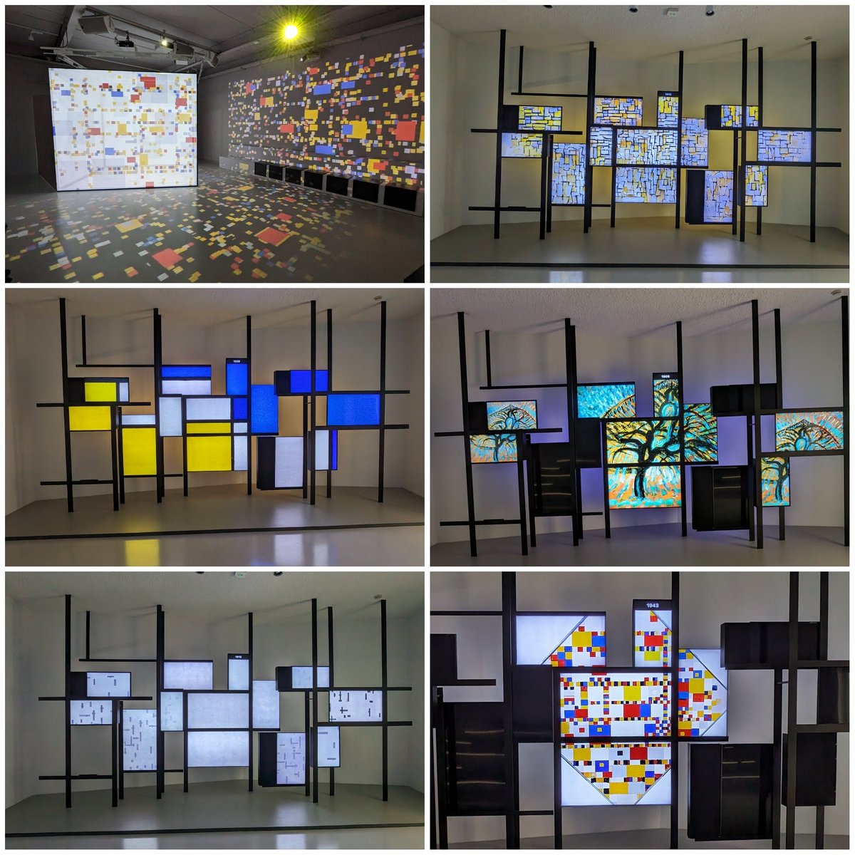 Amazing audio visual show at the Mondrian House in Amersfoort, NL.👏👍👌💯 @mondriaanhuis