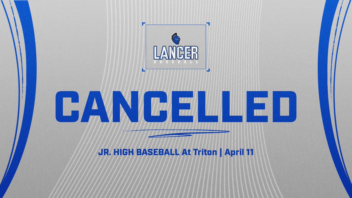 The April 11 Jr. High baseball game has been cancelled due to inclement weather. Stay tuned for a re-schedule date if/when it becomes available.