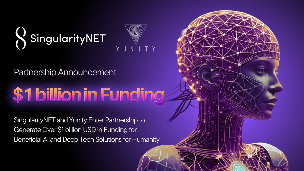 We are excited to announce a partnership with Yunity to generate over $1 billion USD in funding for beneficial AI and deep tech solutions for humanity. Learn more: prn.to/3vFJrT4