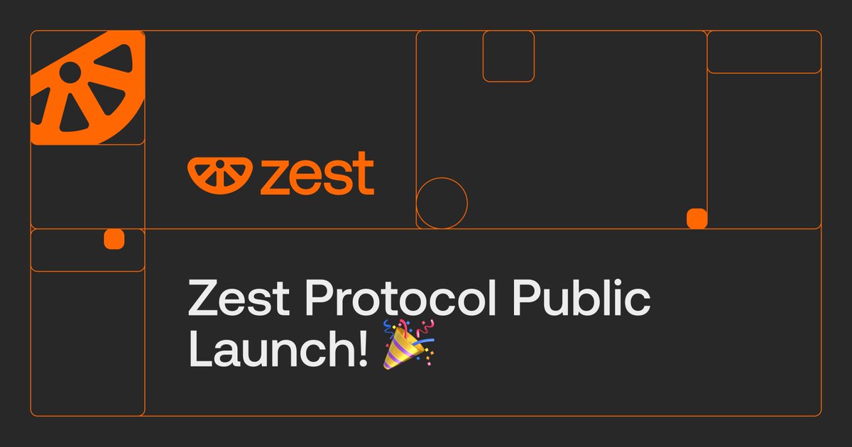 1/6 🍊 ZEST PROTOCOL IS OPEN TO THE PUBLIC! 🍊 Introducing the first money market on @Stacks Our STX lending market is the first step in unlocking the power of sBTC - backed 1:1 to BTC - on Bitcoin's largest L2. Here's how 👇