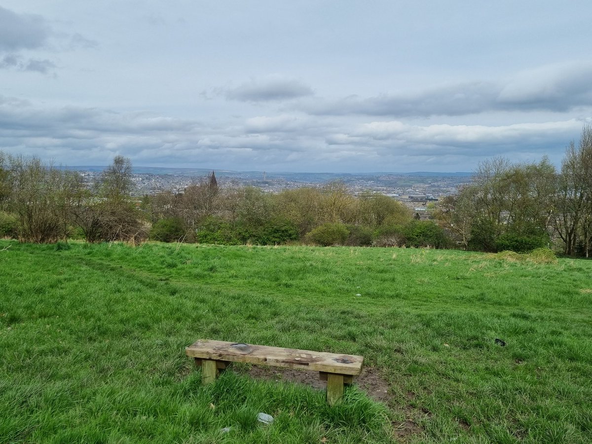 The view overlooking Bradford this afternoon on a quick walk