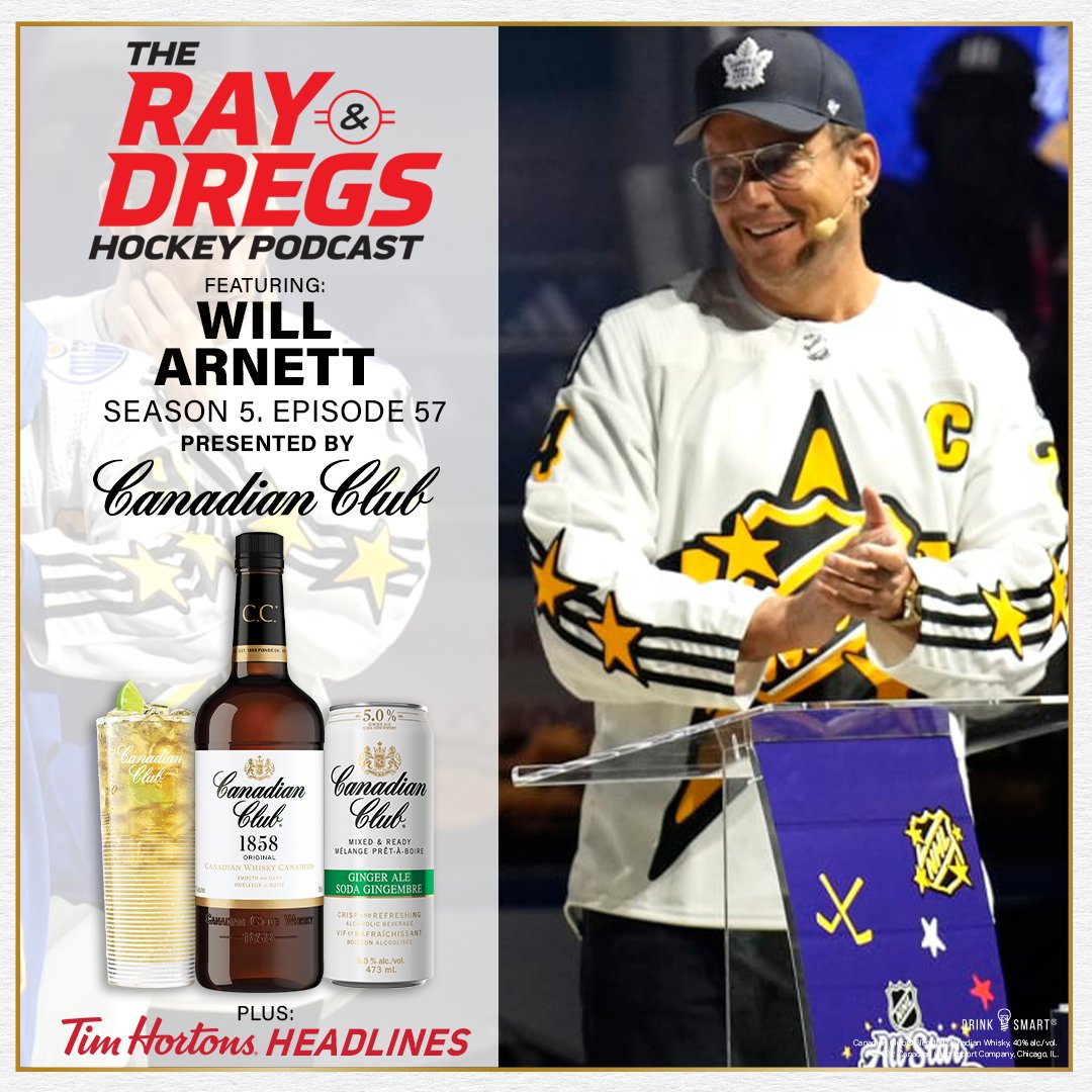 Will Arnett Interview! The multi-talented A-lister on his excitement to meet Wendel Clark and #LeafsForever optimism. @rayferraro21 @DarrenDreger @arnettwill Plus @TimHortons Headlines! New episode audio courtesy @Canadian_Club Listen here: rayanddregs.com