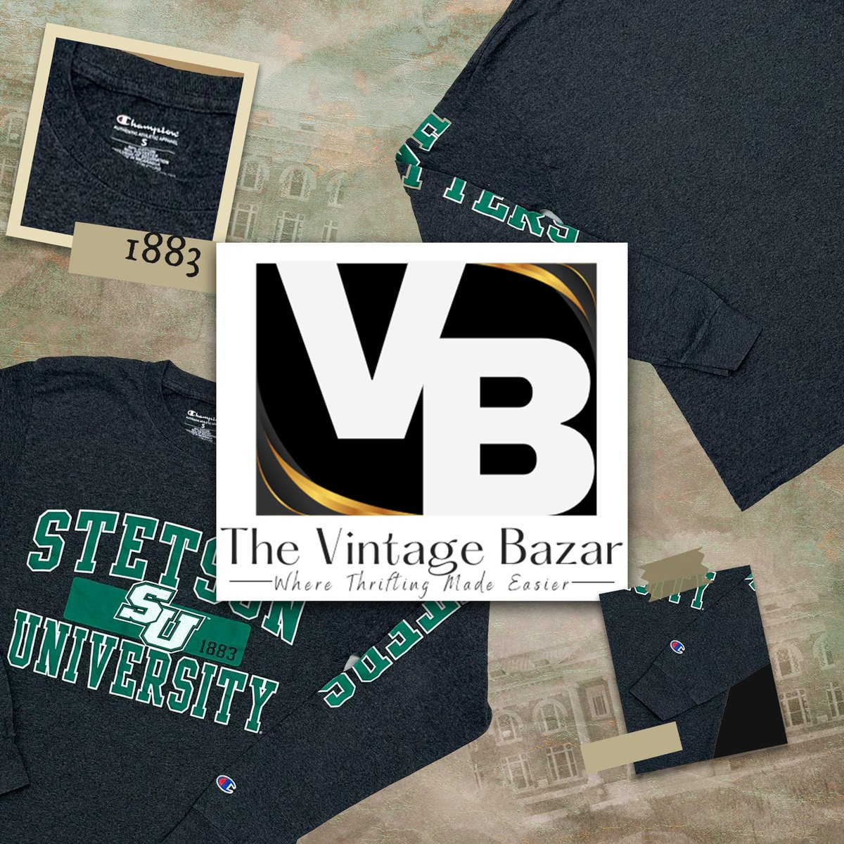 GVintagebazar's tweet image. Bringing back the timeless vibes with this Steton University 1883 sweatshirt from our vintage collection! 🕰️✨

Shop Link - thevintagebazar.com/shop/

#ThrowbackThreads #VintageVibes #StetonUniversity1883 #theVintageBazar  #vintage  #stetoncampus #stetonuniversity #stetsonusa