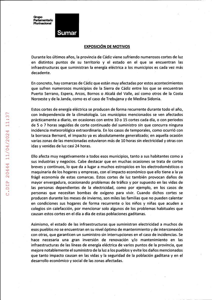 iucadiz's tweet photo. Instamos al Gobierno de España a:

➡️ Impulsar medidas para garantizar el suministro eléctrico en la Sierra, Janda y Costa Noroeste y la mejora de las líneas energéticas.
➡️ Abrir líneas de ayuda para el fomento de comunidades energéticas,  energías limpias y autoconsumo. https://t.co/AGvVnIC3Oc