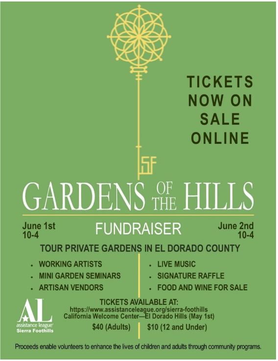 🌸 Join us for The Garden of the Hills Tour on June 1st & 2nd, 2024! Explore beautiful gardens & support under-served youth. Enjoy vendors, wine, food, & more! Perfect for Mother’s Day or family outings. Get tickets now! 🌿🎟️🏡 assistanceleague.org/sierra-foothil…